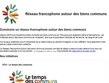 Tablet Screenshot of bienscommuns.org